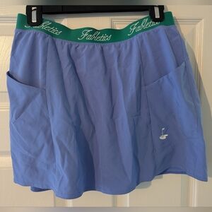 Fabletics Lavender Golf Skirt with Green Waistband Sz M